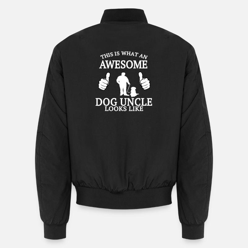 Toller Hund, wie Onkel aussieht - Unisex Bomberjacke - Schwarz