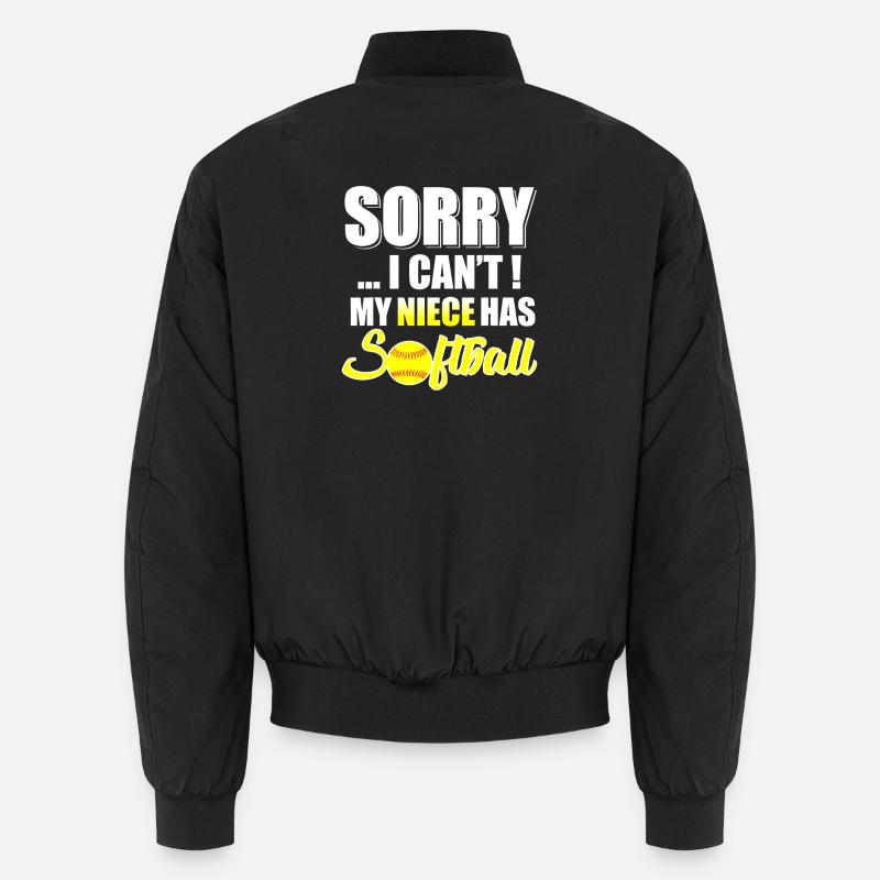 Niece Has Softball – Sorry I Cant Unisex Bomber Jacket
