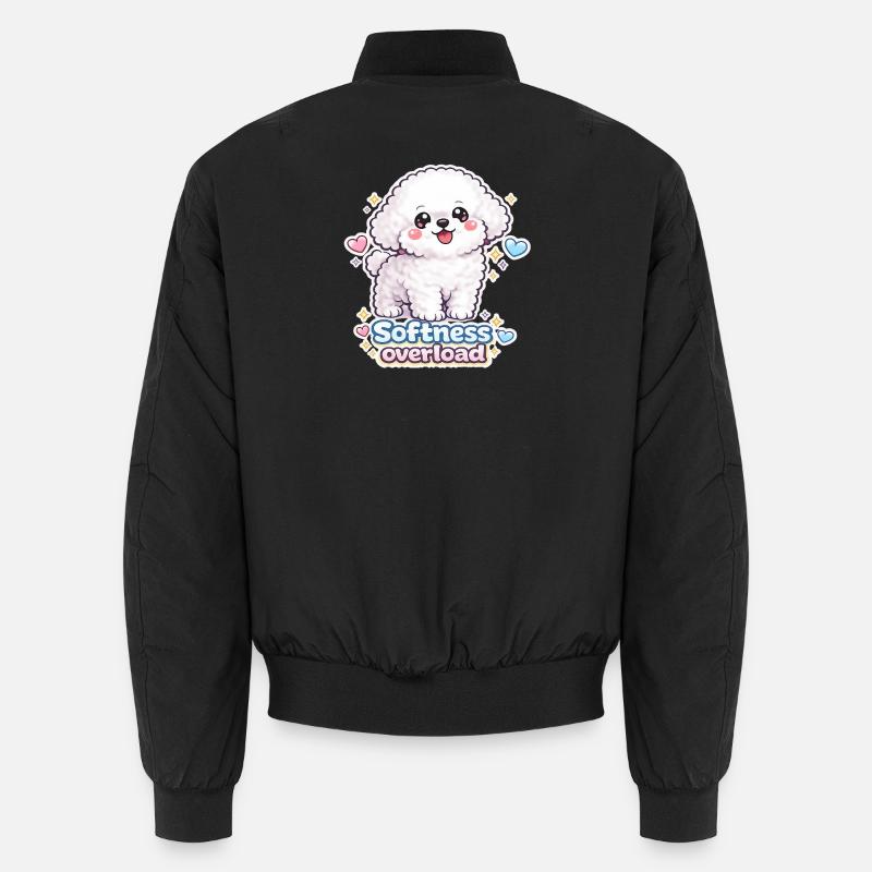 Surcharge de douceur - Design de chien Bichon mignon Bomber unisexe