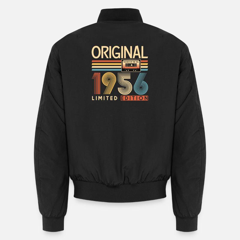 70 years, 70th anniversary - Unisex Bomber Jacket - black