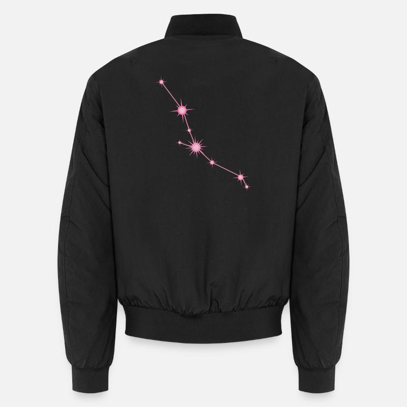 Stierstern Sternbild Tierkreiszeichen Pastel Pink Unisex Bomberjacke