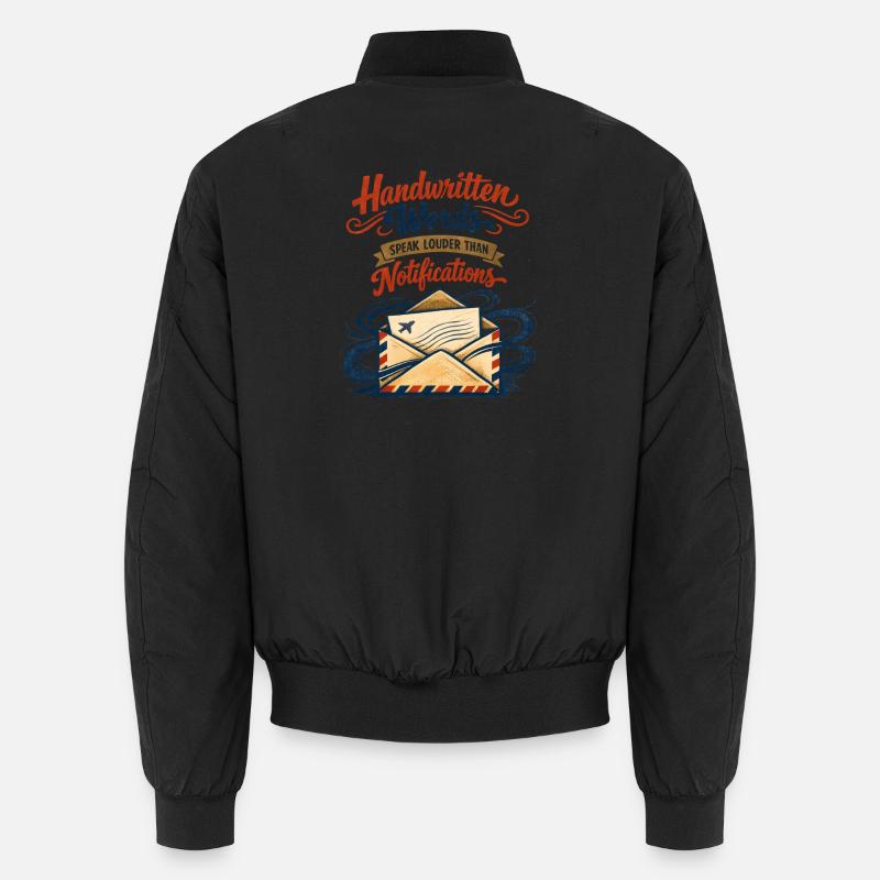 Handschrift statt Push | Snail Mail Unisex Bomberjacke