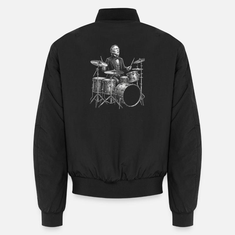 John Tyler plays drums - Unisex Bomber Jacket - black