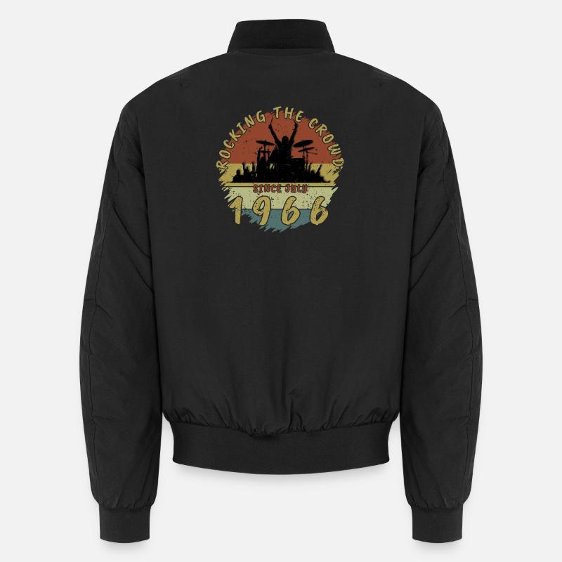 60th Birthday Rocking the crowd DRM 07/1966 Unisex Bomber Jacket