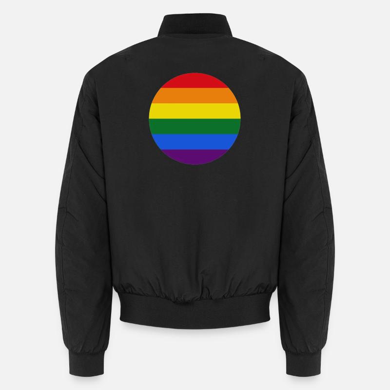 Schwulenflagge Unisex Bomberjacke