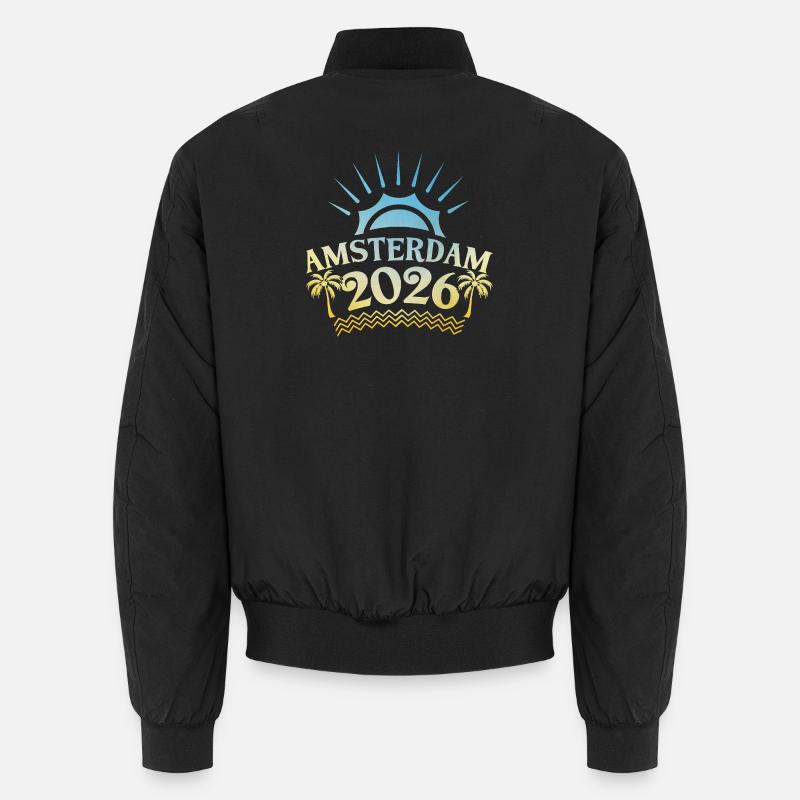 Amsterdam 2026 Bunt Unisex Bomberjacke