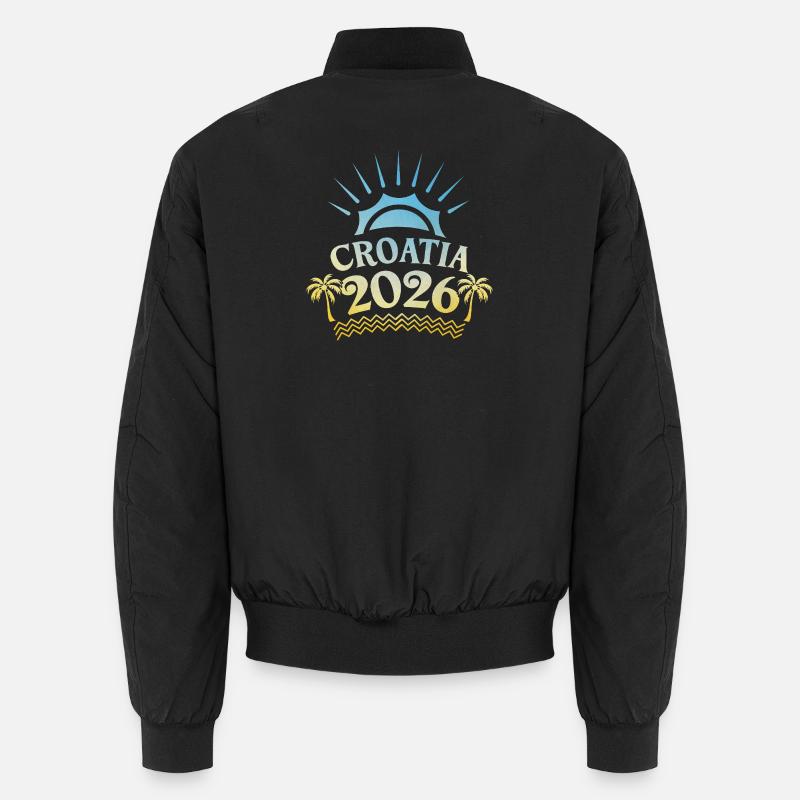 Croatia 2026 Bunt Unisex Bomberjacke
