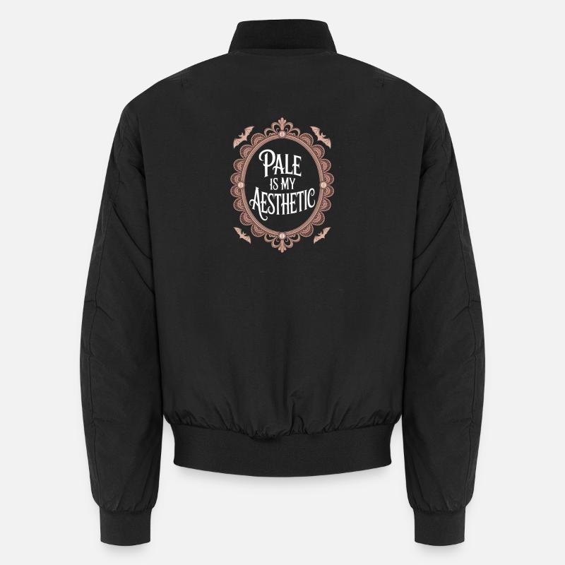 Pale Is My Aesthetic - Unisex Bomber Jacket - black