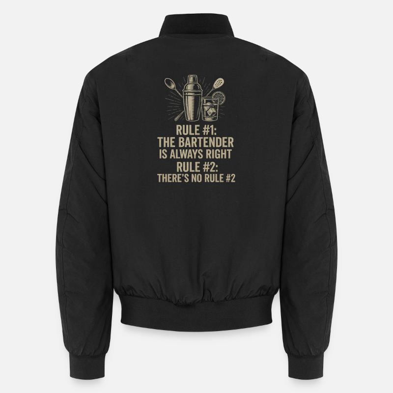 Barkeeper hat immer recht - Unisex Bomberjacke - Schwarz