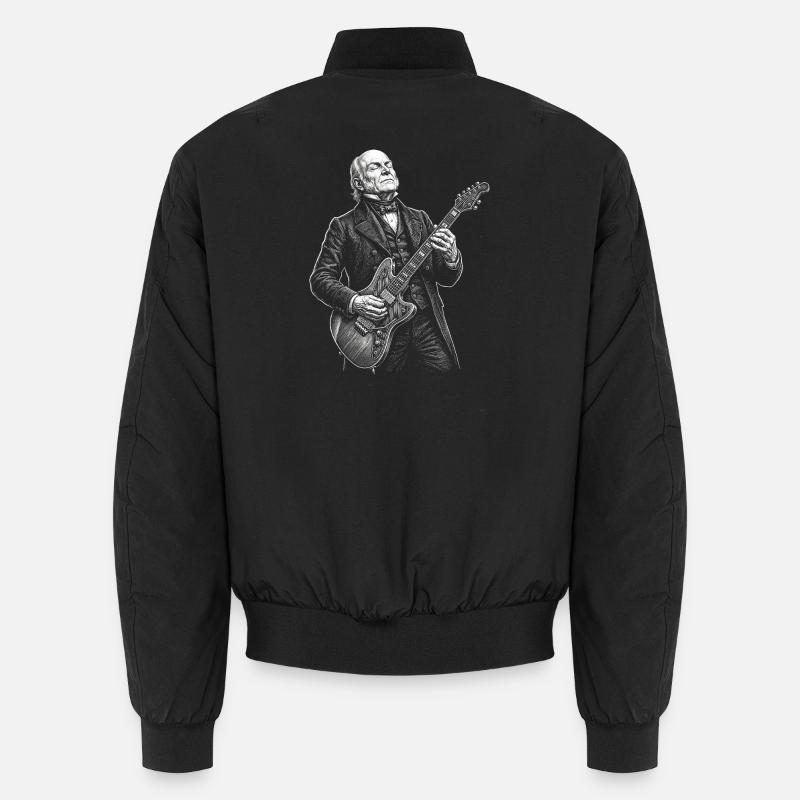 John Quincy Adams Playing Guitar Unisex Bomber Jacket