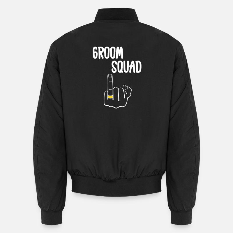 Edgy Groom Squad Unisex Bomberjacke