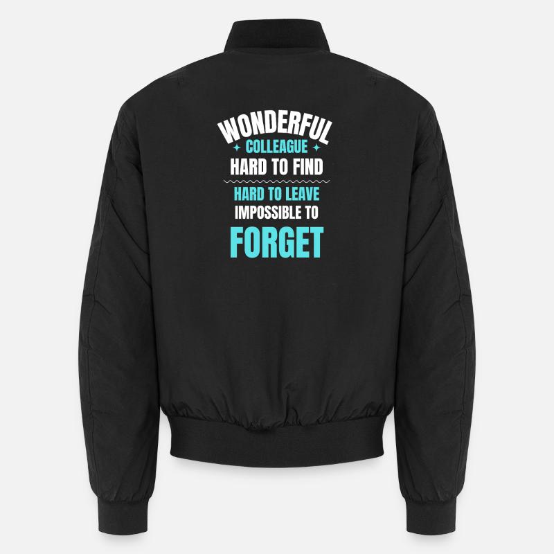 Wonderful Colleague Gift - Unisex Bomber Jacket - black