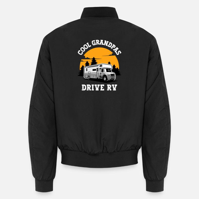 Cooles Opa-Wohnmobilleben Unisex Bomberjacke