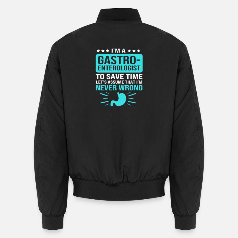 Gastroenterology - Unisex Bomber Jacket - black