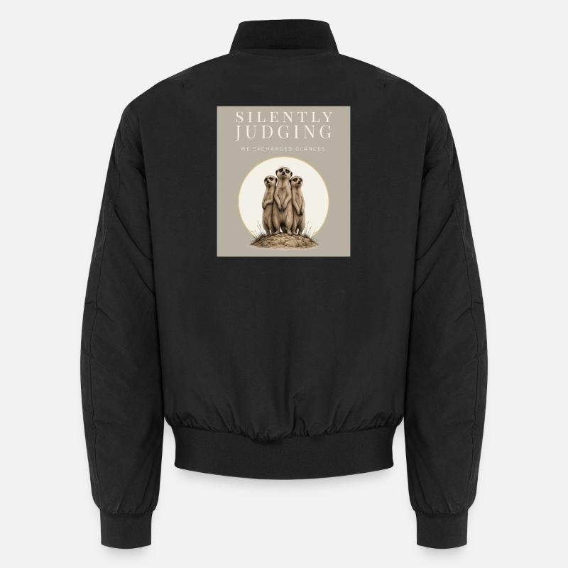 Silently Judging Meerkat Trio Unisex Bomberjacke