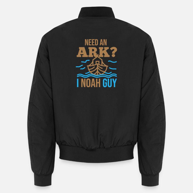 Brauchst du eine Arche? Ich bin Noah Guy Unisex Bomberjacke
