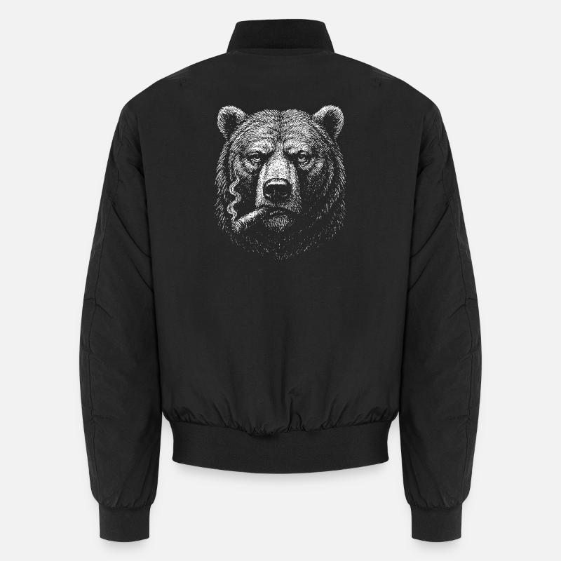 Halte dich an der Zigaretten-Skizze Unisex Bomberjacke
