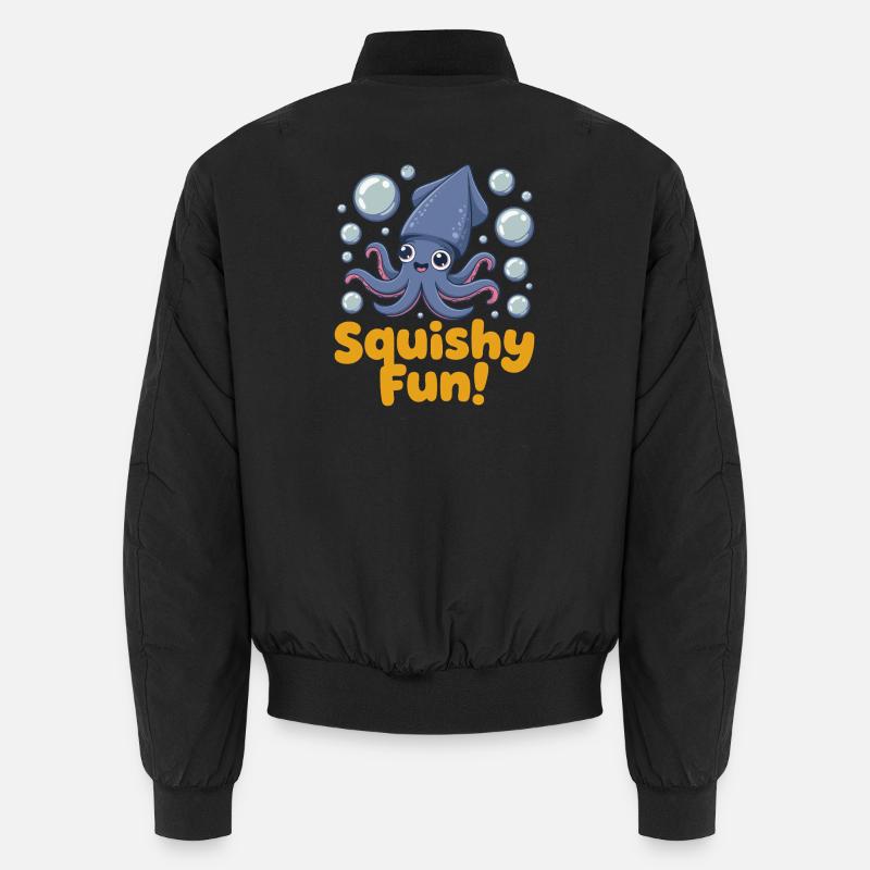 Illustration de calmar Squishy Fun Bomber unisexe
