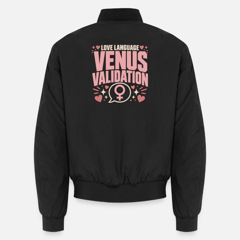 Venus-zeichen Venus-astrologie - Unisex Bomberjacke - Schwarz