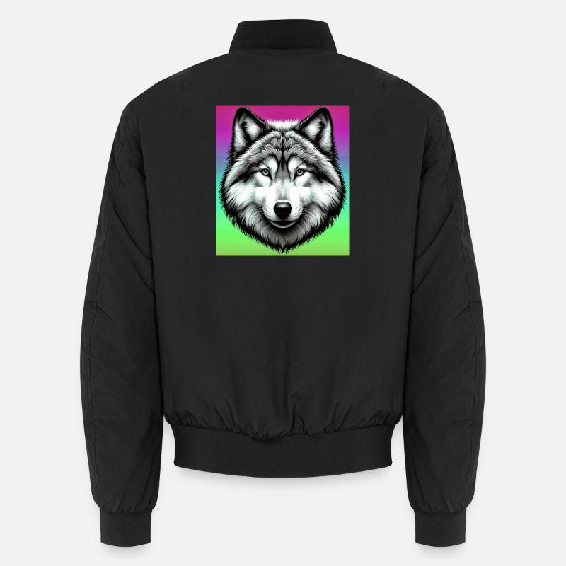 Wolf Unisex Bomberjacke