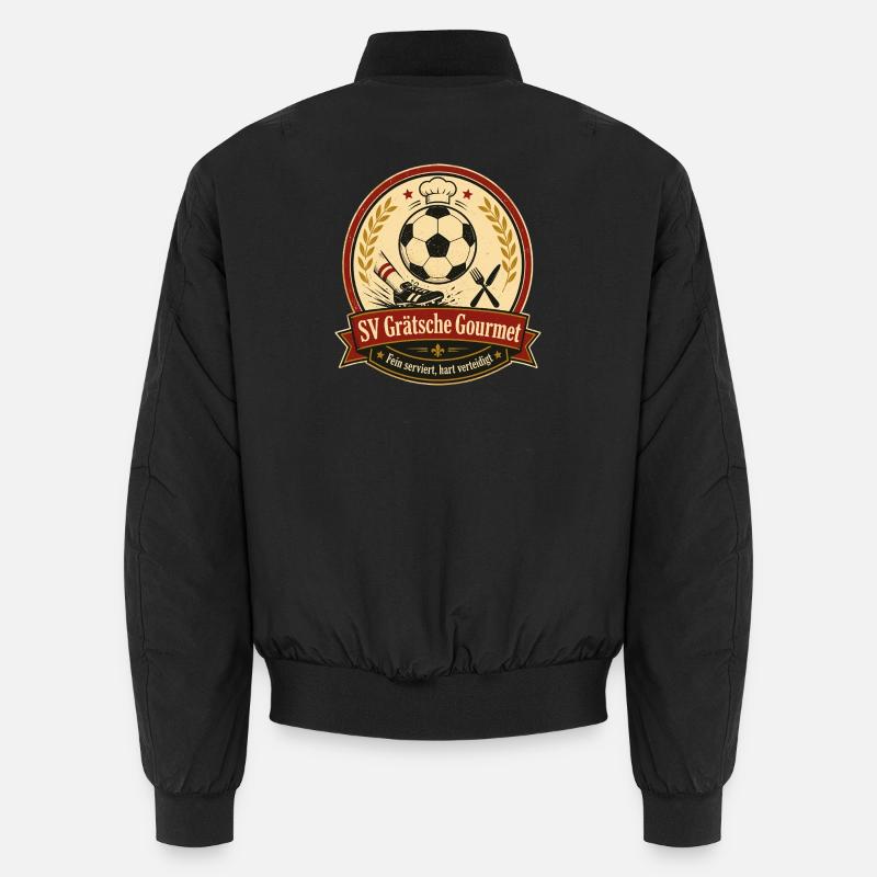 SV Grätsche Gourmet - Unisex Bomberjacke - Schwarz