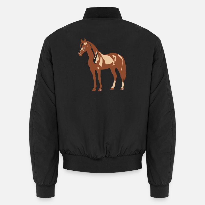 Pferd Design Unisex Bomberjacke