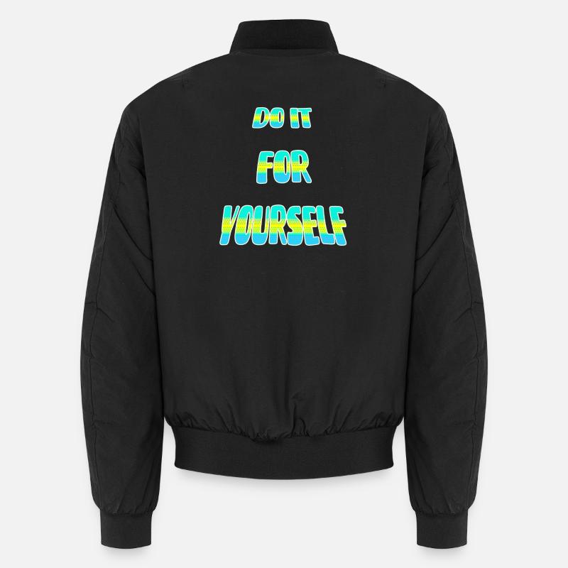 Do it point - Unisex Bomber Jacket - black
