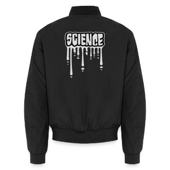 Déclaration scientifique : Déclaration sur l’éducation des nerds - Bomber unisexe - noir - Dos - AI Model Male 185 light (185cm)