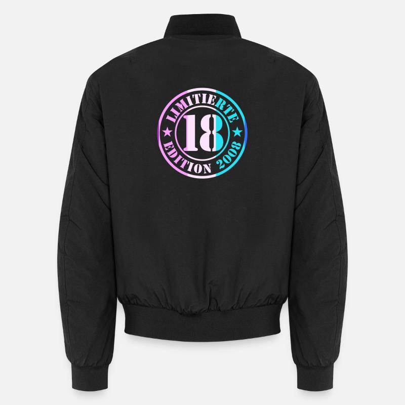 18th Birthday Boy - Unisex Bomber Jacket - black