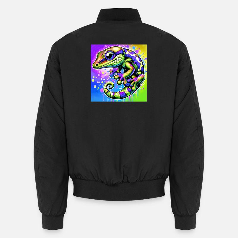Gecko - Bomber unisexe - noir