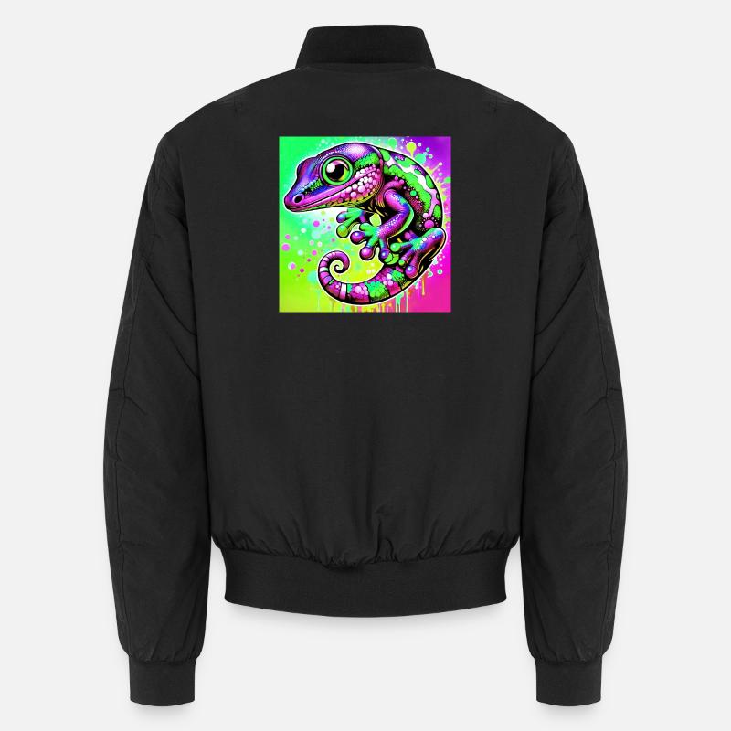 Gecko - Unisex Bomberjacke - Schwarz