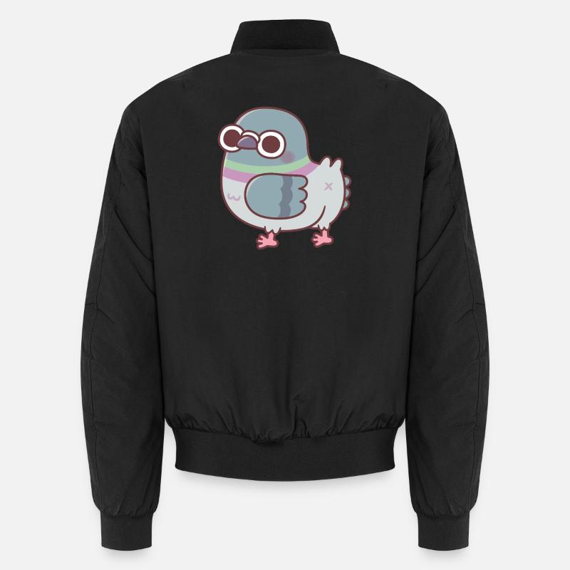 Cute Chonky Pigeon Butt Unisex Bomber Jacket