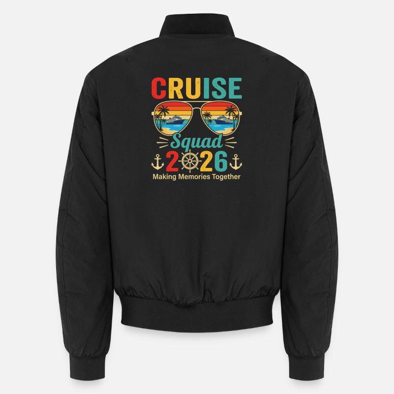 Cruise Squad 2026 Erinnerungen schaffen - Unisex Bomberjacke - Schwarz