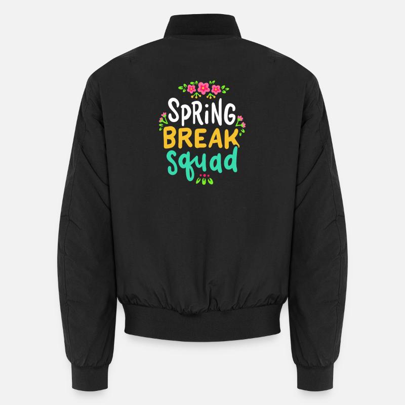 Équipe Spring Break Floral - Bomber unisexe - noir
