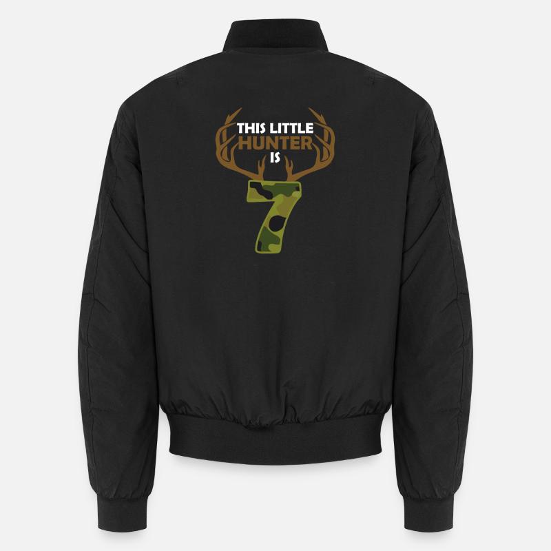 This Little Hunter 7 Camouflage - Unisex Bomber Jacket - black
