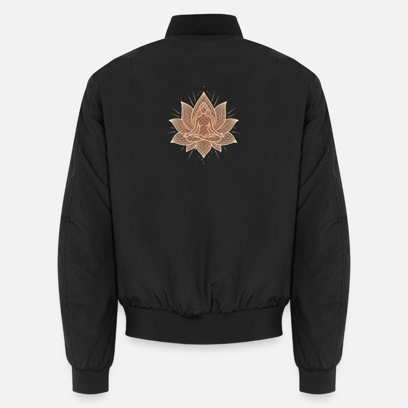 Fleur de méditation Zen-Lotus Bomber unisexe