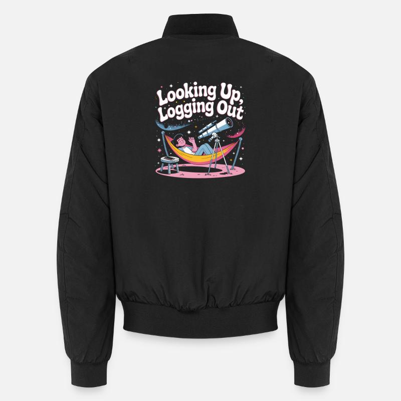 Looking Up Offline | Stargazer Unisex Bomber Jacket