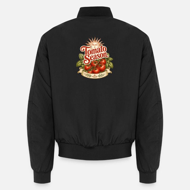 Tomato season - Unisex Bomber Jacket - black