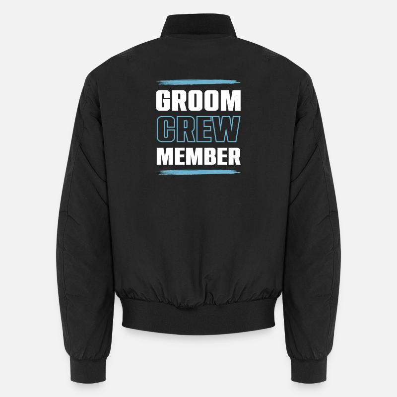 Groom Crew - Unisex Bomber Jacket - black