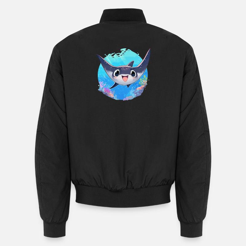 Rays Manta Rays - Unisex Bomber Jacket - black