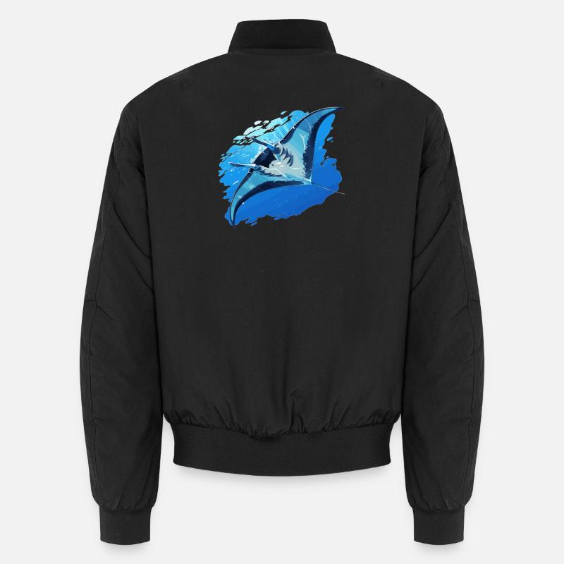 Rochen Mantarochen Unisex Bomberjacke