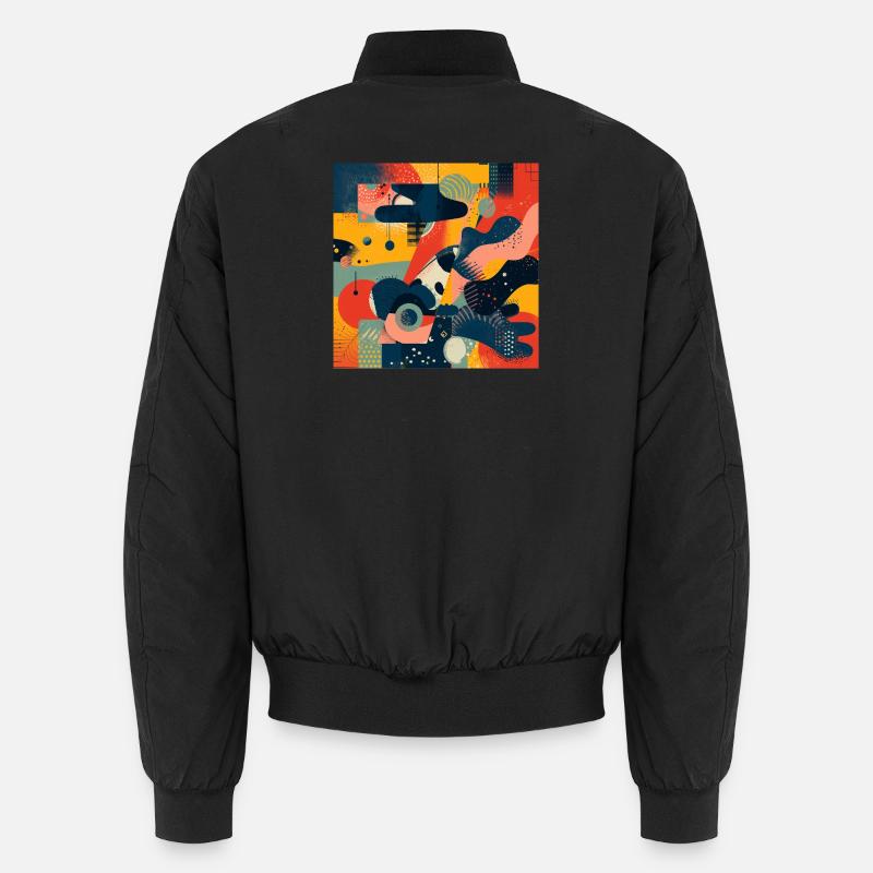 Danse abstraite colorée Bomber unisexe