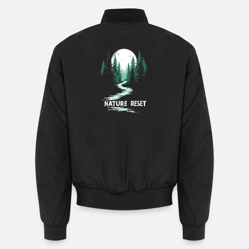 Wander Slowly Slow Hiking Forest Unisex Bomber Jacket