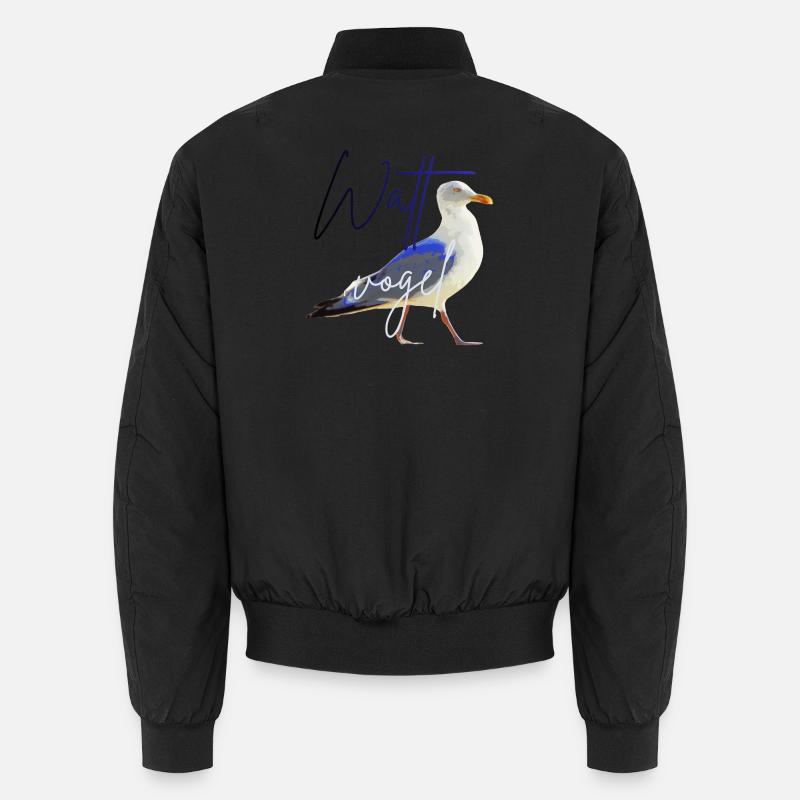 Wattvogel_3.2 - Unisex Bomber Jacket - black