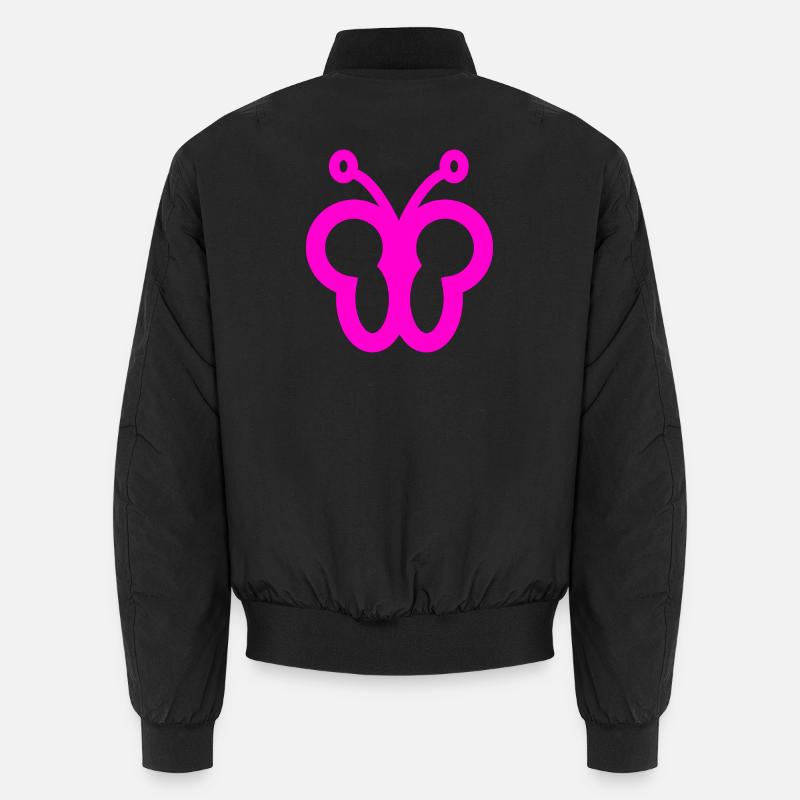 Schmetterling - Unisex Bomberjacke - Schwarz