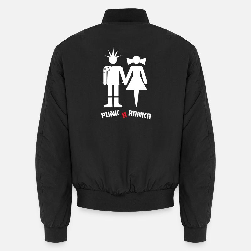 PUNK A HANKA - Unisex Bomber Jacket - black