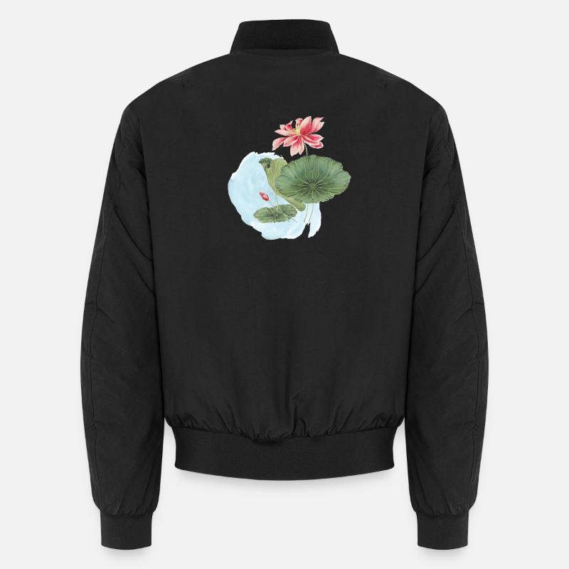Magie de la Fleur d’Aquarelle en Nénuphar Bomber unisexe