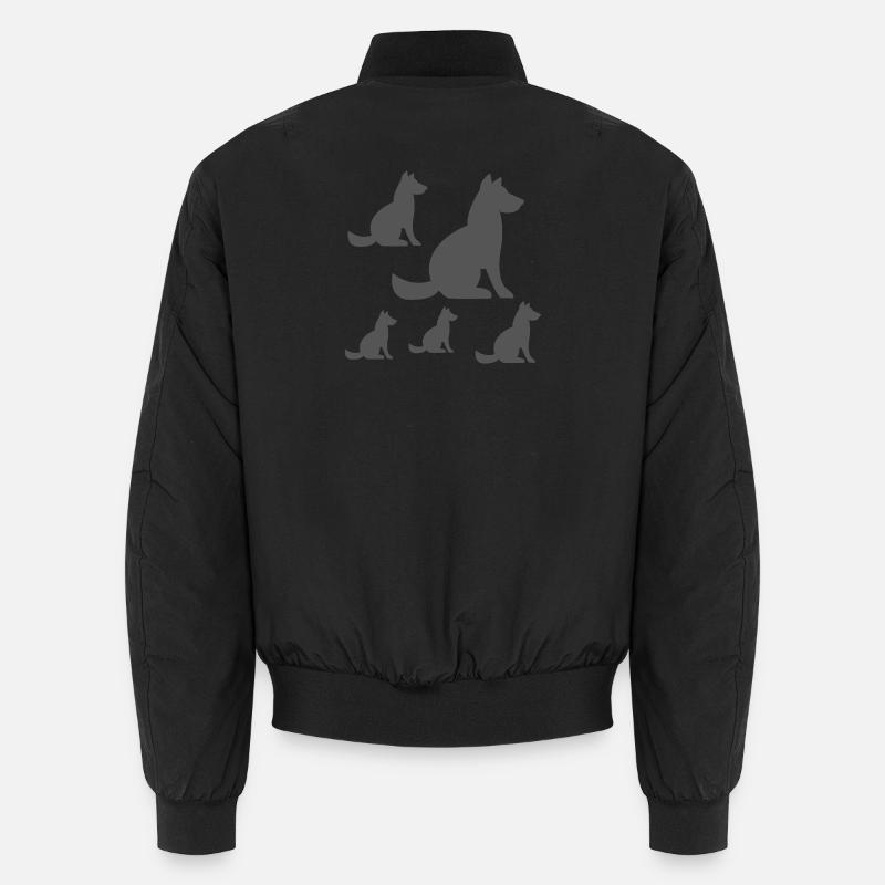 Hunde Unisex Bomberjacke