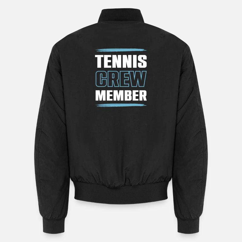 Tennis Crew - Unisex Bomber Jacket - black