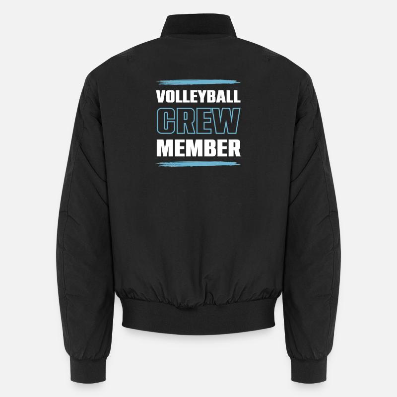 Volleyball Crew - Unisex Bomber Jacket - black
